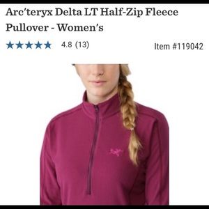 Arc’teryx Delta LT half-zip Fleece Pullover